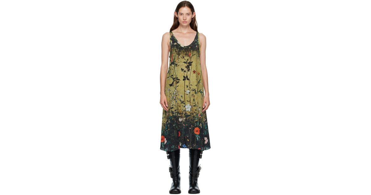 r13 shredded relaxed midi dress SHREDDED RELAXED MIDI - OVERDYED LIGHT BLUE PLAID