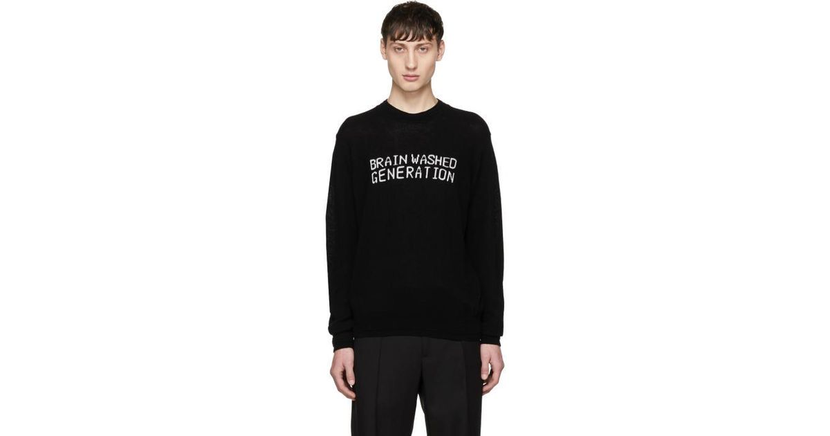 Undercover Wool Black 'brainwashed Generation' Sweater for Men - Lyst