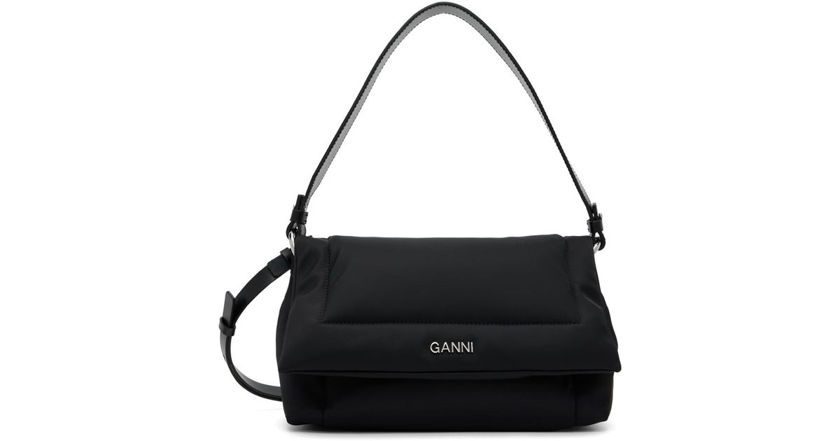 Ganni Black Medium Pillow Bag | Lyst Australia
