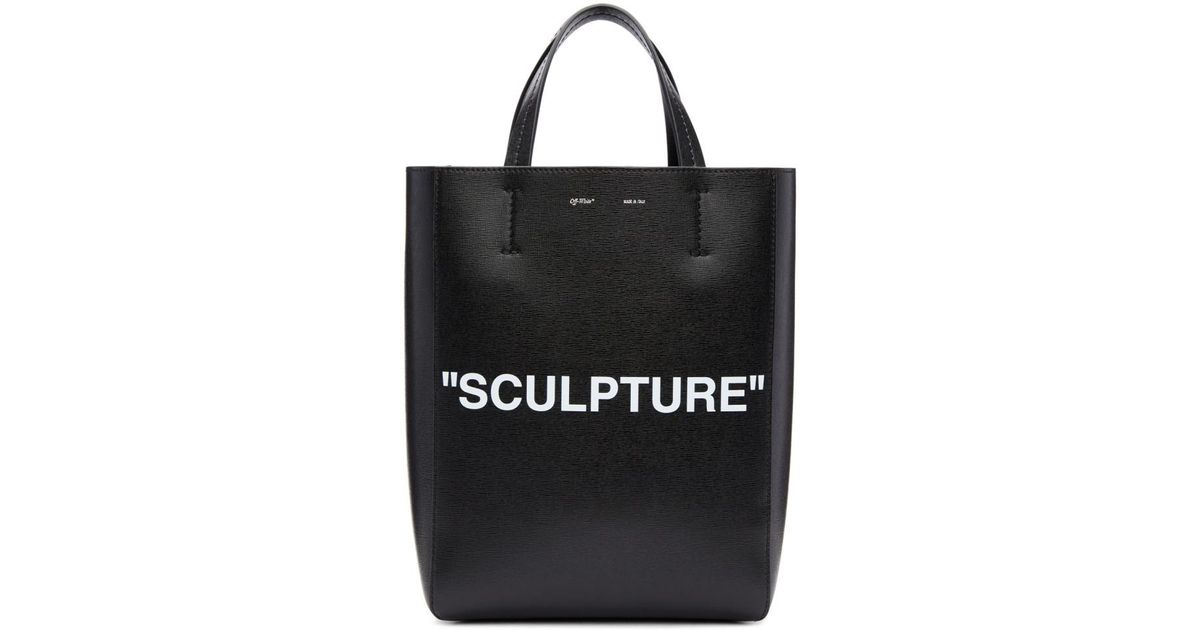 off white sculpture tote bag