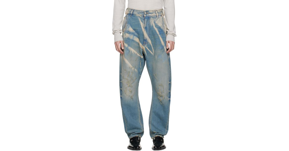 Vivienne Westwood Buckle Back Jeans in Blue for Men | Lyst