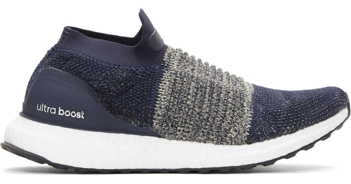 Lyst - adidas Originals Navy Ultraboost Laceless Sneakers in Blue for Men