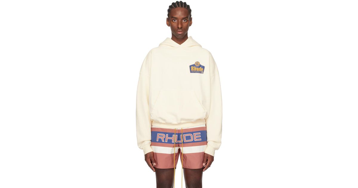 【関税込み】Rhude SSENSE限定 オフホワイト Grand Cru フーディ rhude-designer-VTGWHITE-Ssense