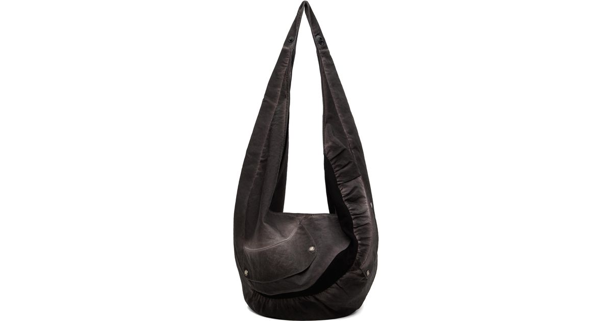 CMMAWEAR Ssense Exclusive Garment Dyed Slouch Tote in Black for