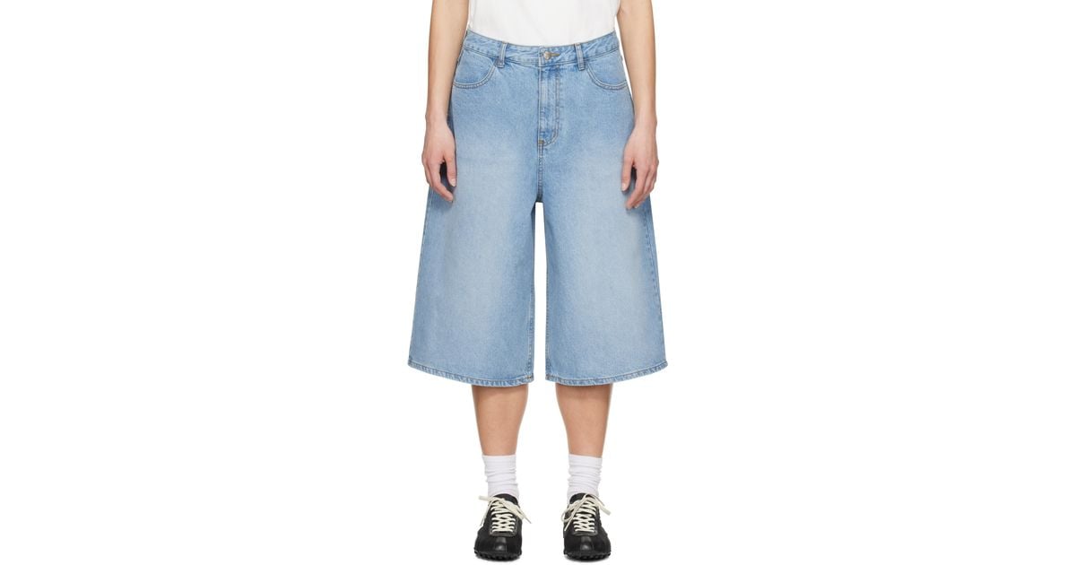ADERERROR◆Sig; TRS Tag shorts 01 Adererror Sig; Trs Tag 01 Denim Shorts in Black | Lyst