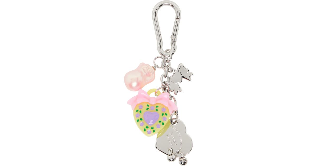 Sandy Liang Collector 2.0 Keychain in White | Lyst