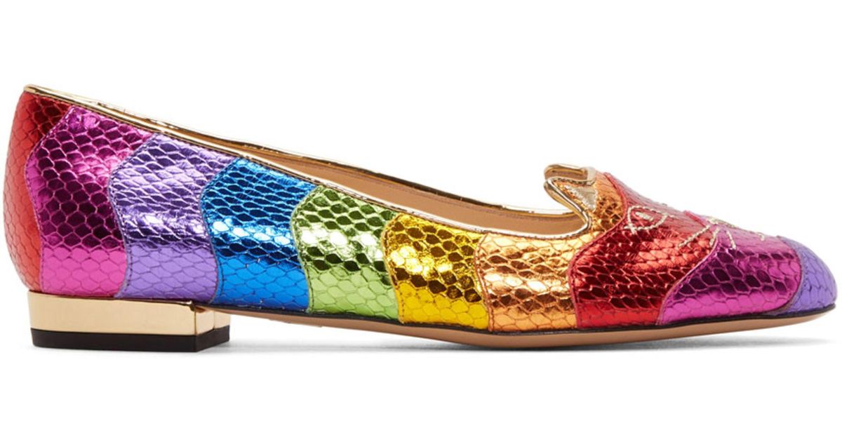 chaussures multicolores
