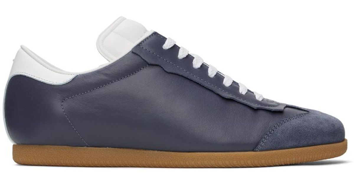 メンズ Maison Margiela ネイビー Featherlight スニーカー ブラック 