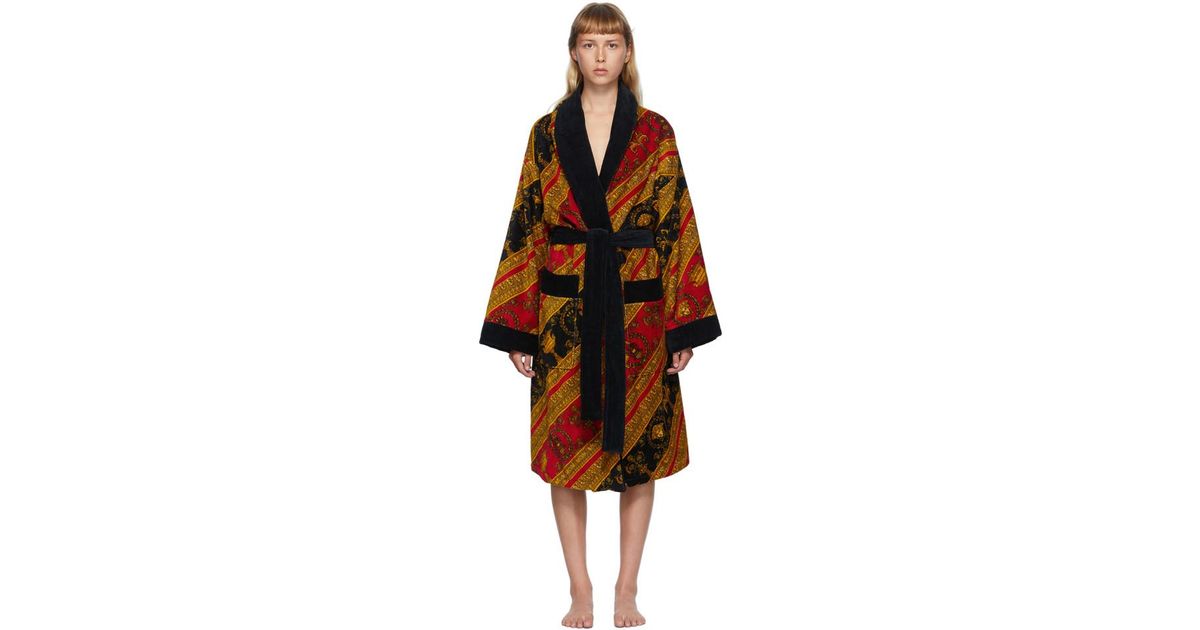 red versace robe cheap