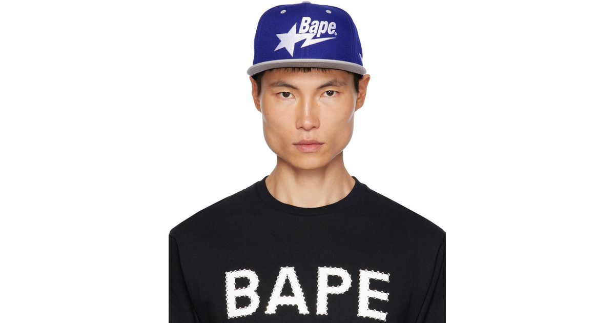 A Bathing Ape New Era Edition Sta 9fifty Cap in Blue for Men Lyst