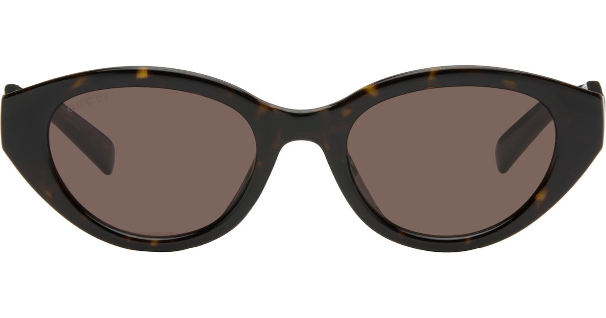 Gucci Lines' Sunglasses in Black | Lyst UK