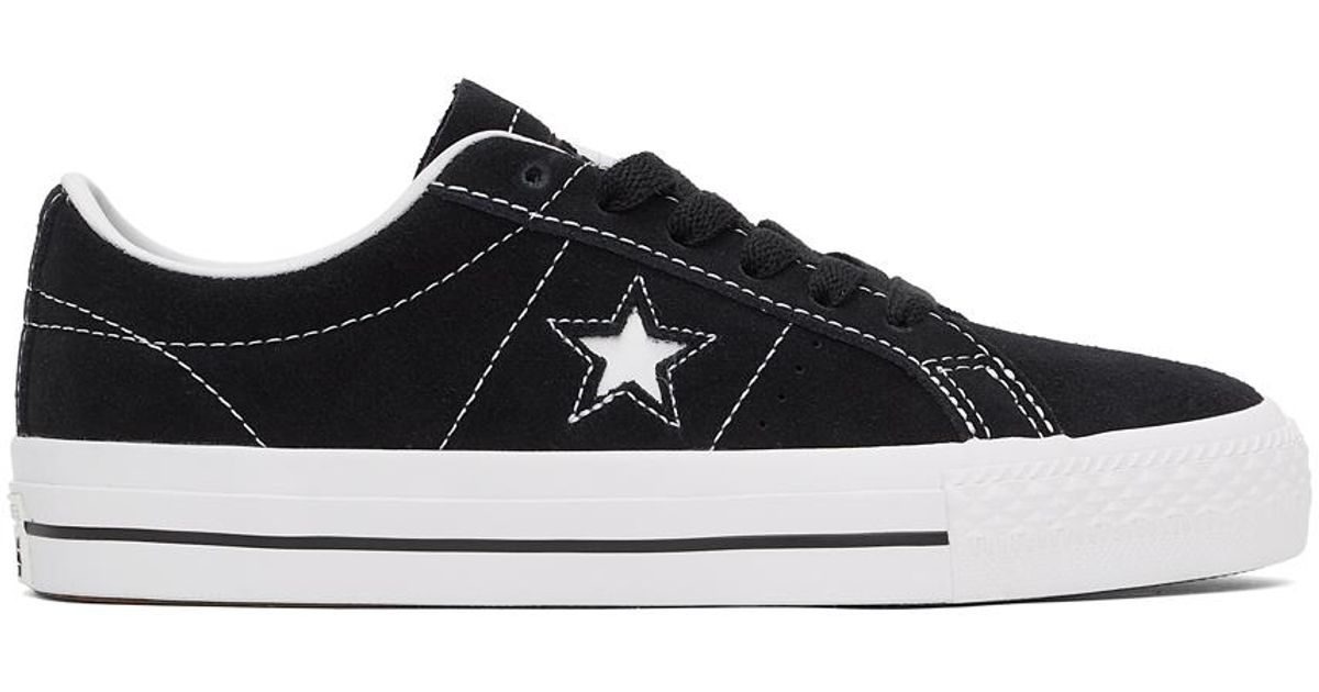 Springboard Accor prayer Converse Cons One Star Pro Skate Sneakers in Black | Lyst