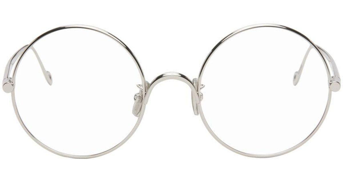 Loewe Round Glasses in Black for Men Lyst