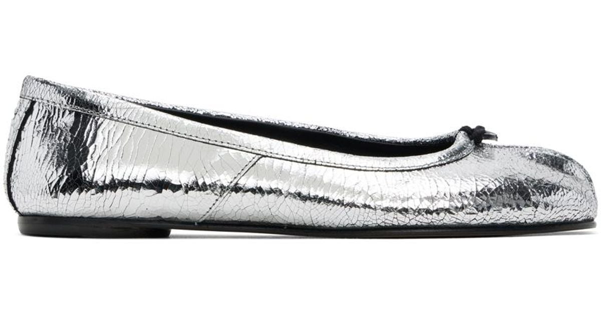 Maison Margiela Tabi Broken Mirror Ballerina Flats in Black