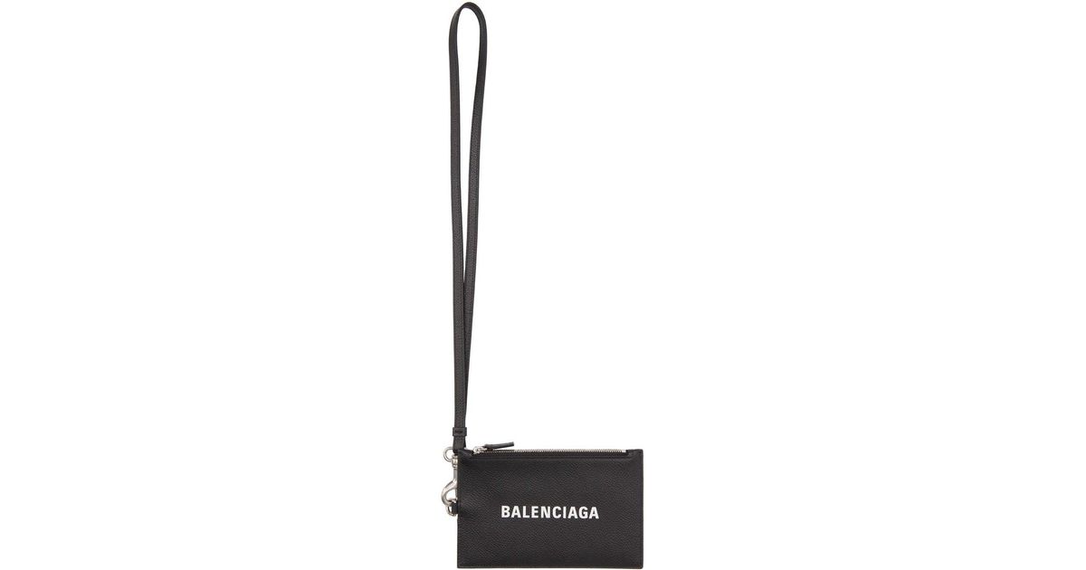 Balenciaga Leather Black Cash Passport Holder for Men Lyst