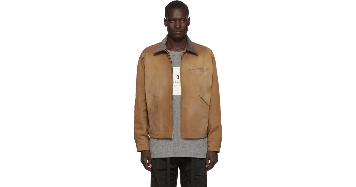 fear of god canvas work jacket
