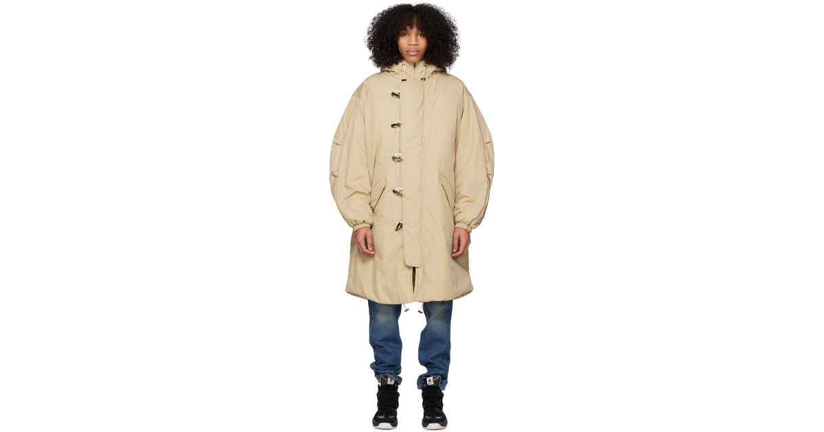 Isabel Marant Beige Dacayori Parka in Orange for Men Lyst UK