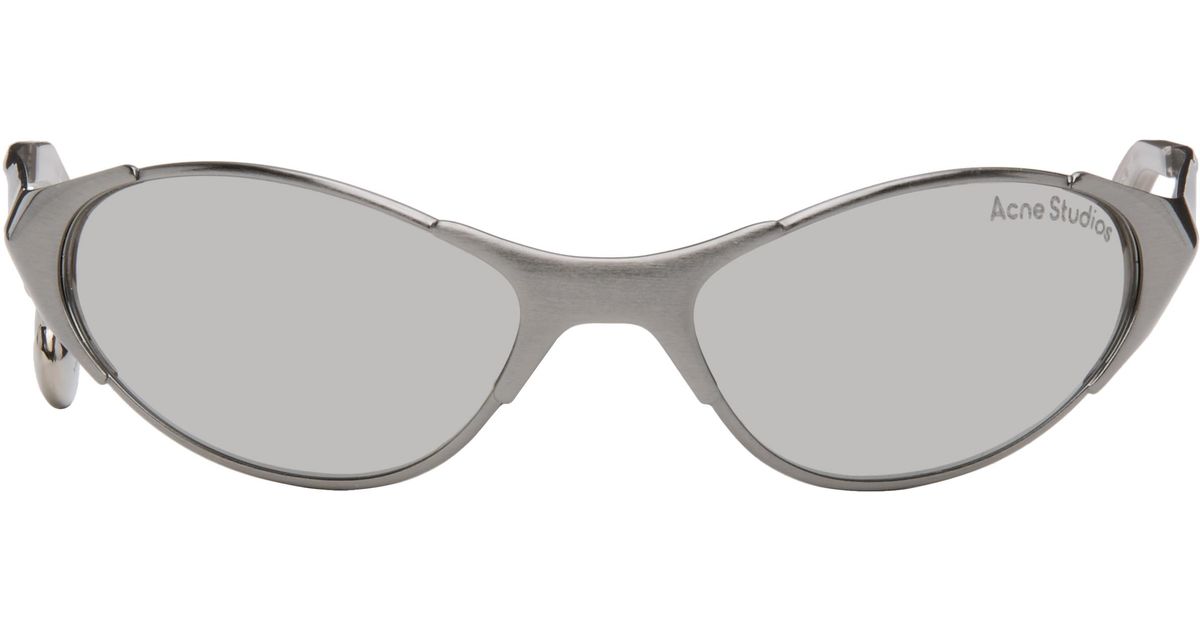 Acne Studios Metal Frame Charm Sunglasses in Black | Lyst UK