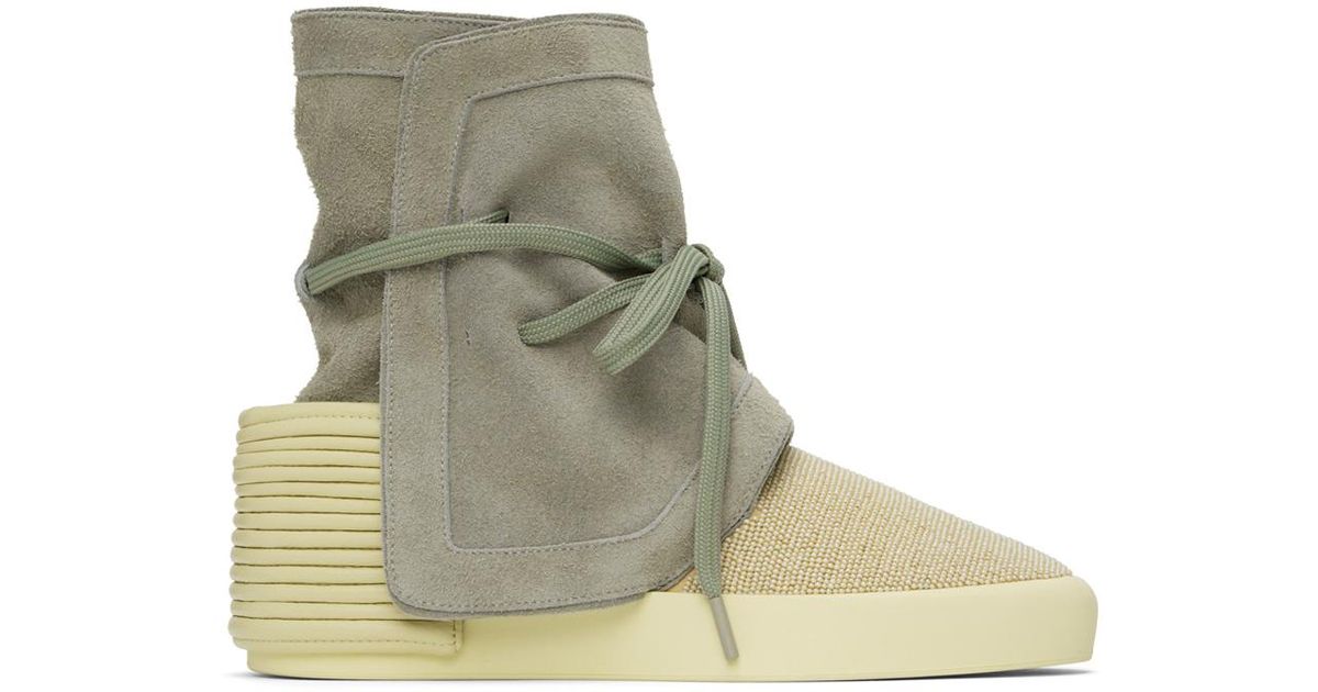 Fear Of God Moc High Sneakers in Green for Men | Lyst