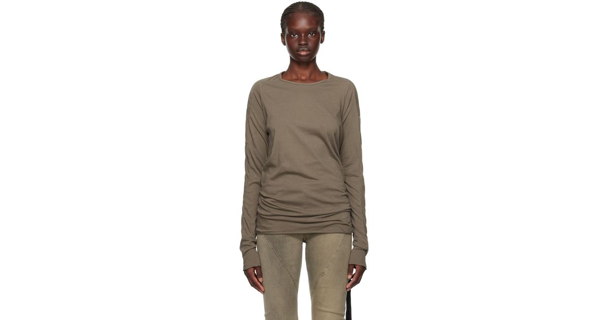 Rick Owens long sleeve Tee shirts dust-