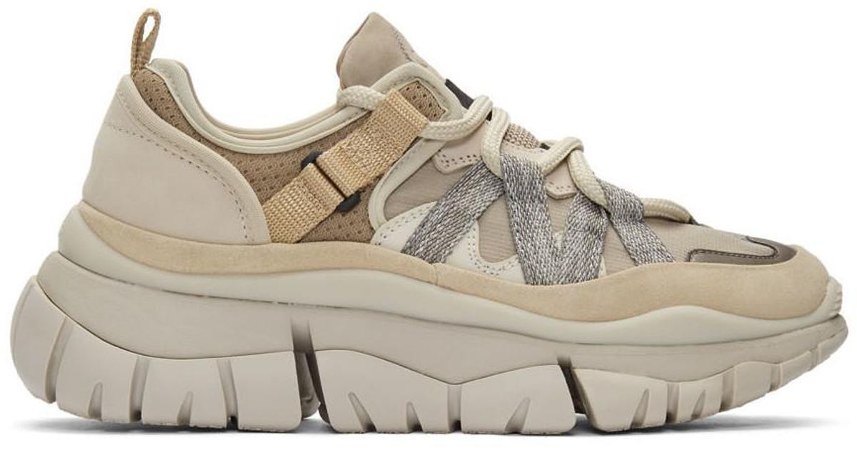 chloe blake sneaker beige