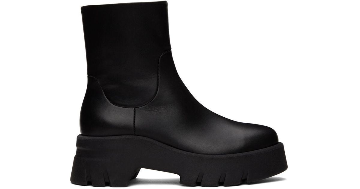 Gianvito Rossi Leather Montey Boots in Black | Lyst