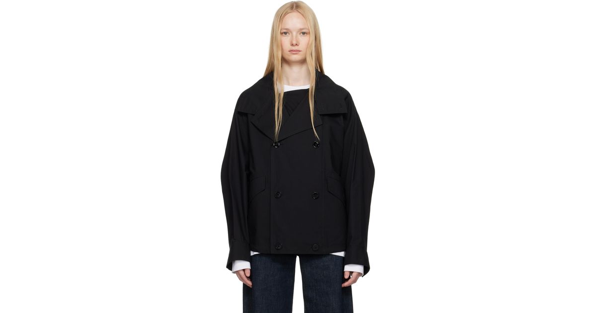 Lemaire ブラック Double Flap Light ジャケット ブラック | Lyst