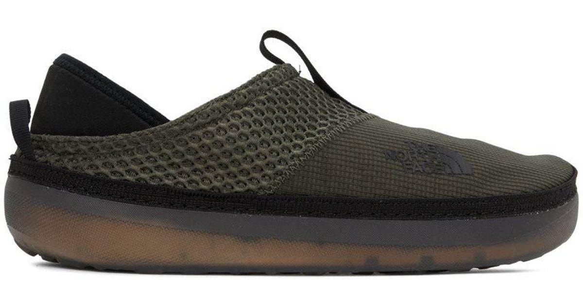 The North Face Green Base Camp Mules in Black | Lyst