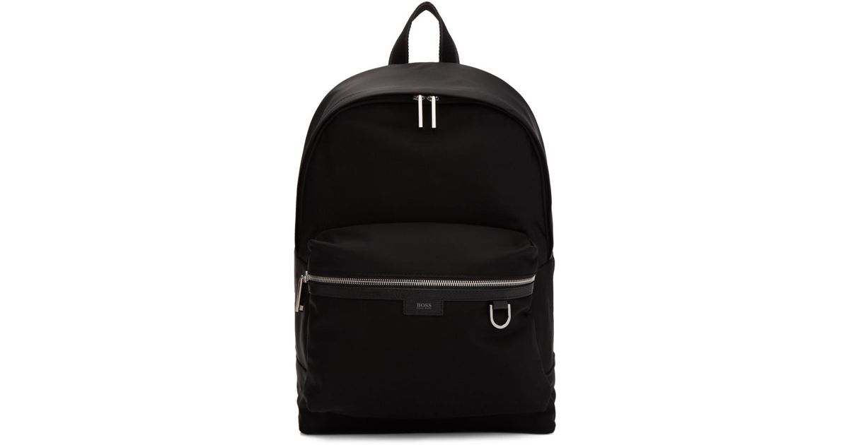 BOSS by HUGO BOSS Leather Black Meridian Backpack for Men Lyst Canada