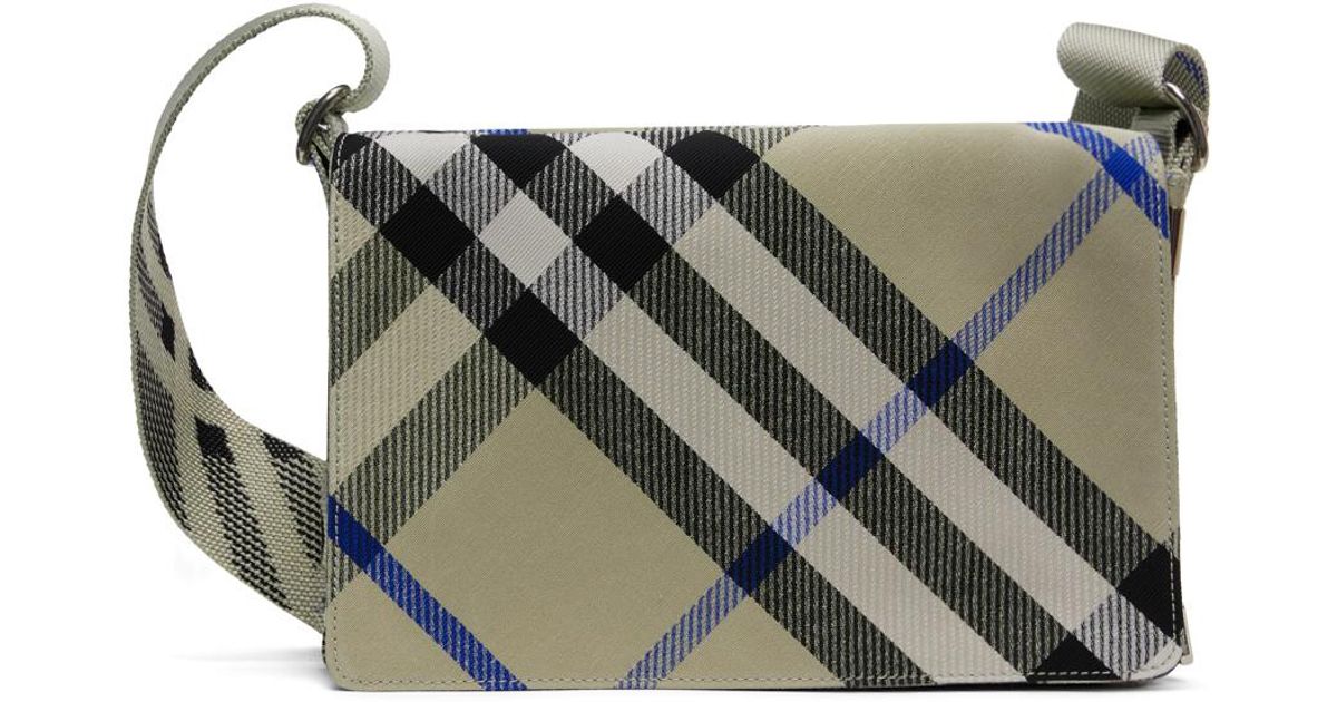 【BURBERRY】CHECK TRENCH CROSSBODY BAG burberry-LICHEN-Check-Trench-
