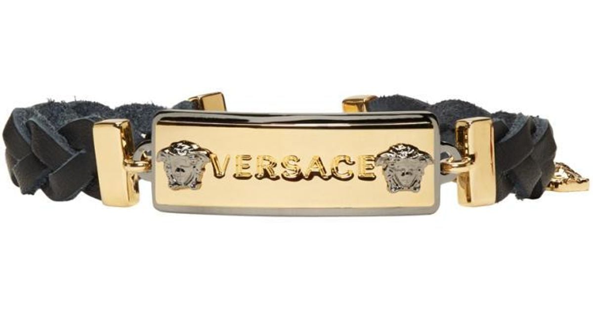 versace logo bracelet