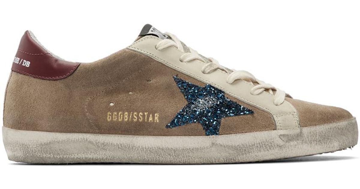 Golden Goose Beige \u0026 Blue Suede 