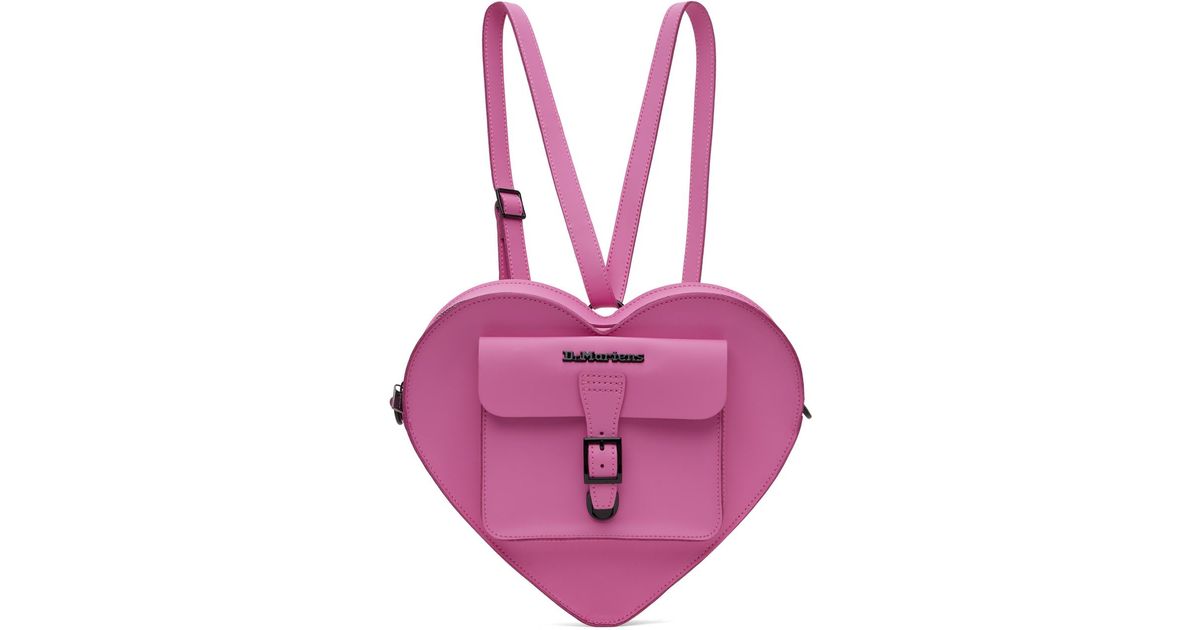 Dr Martens★LLIC SHIFT HEART BACKPACK★2WAY★POWDER PINK Dr. Martens Thrift Pink Hearts Leather Backpack 2way style