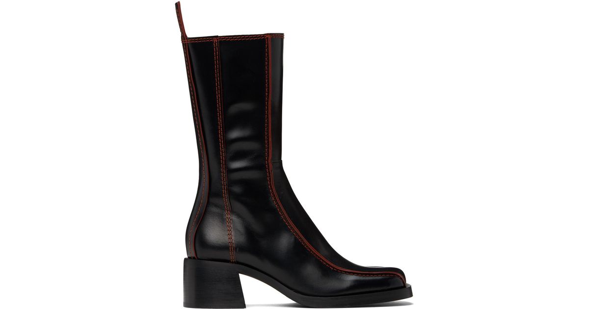 【関税込み】Miista ブラック Mariela ブーツ Miista Mariela Boots in Black | Lyst