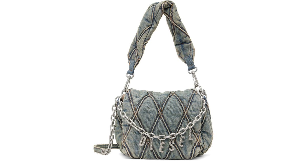 DIESEL Charm-D Shoulder S Bag in Metallic | Lyst