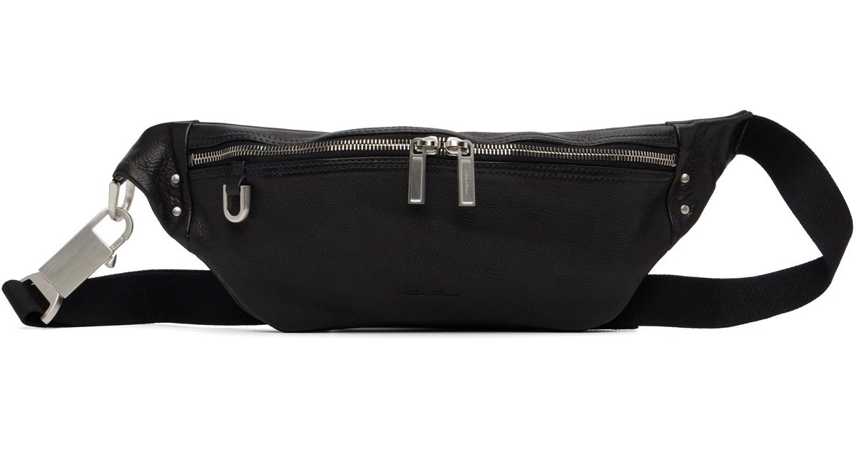 Rick Owens Concordians Geo Bumbag Pouch in Black for Men | Lyst
