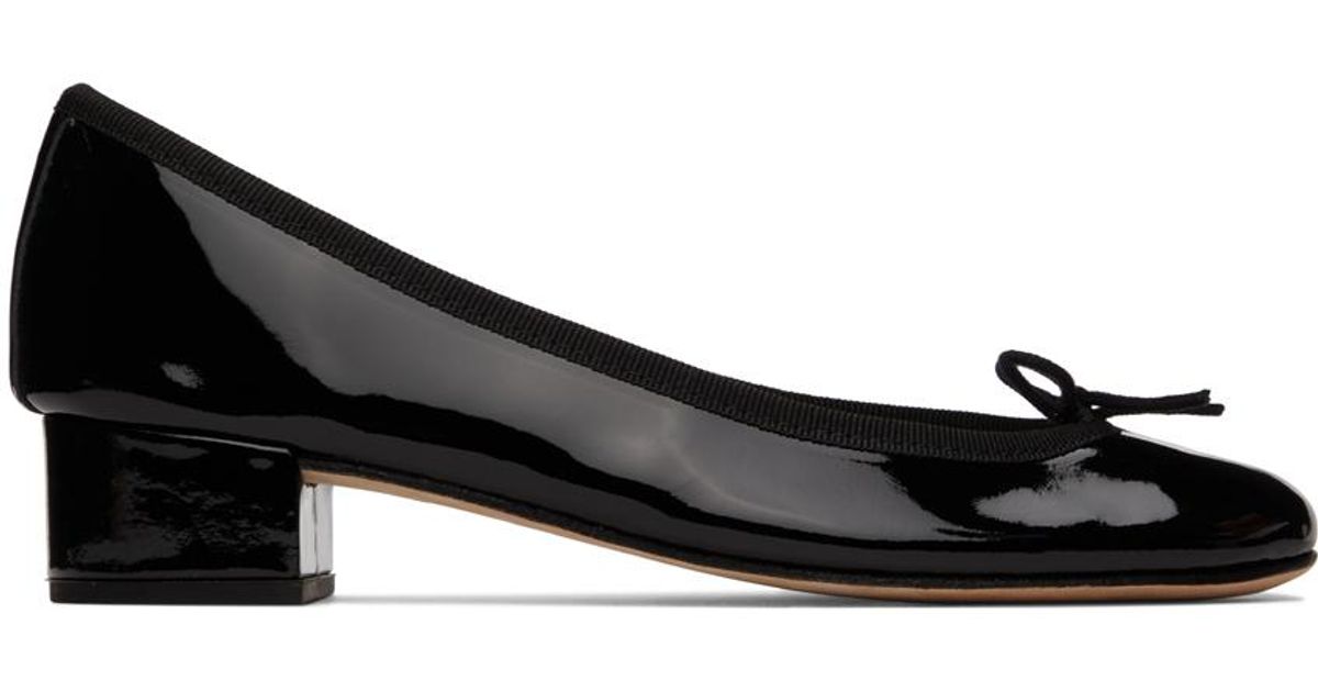 Repetto Leather Patent Camille Heels in Black Lyst