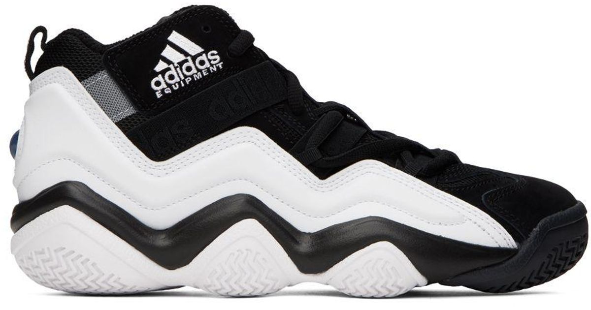 adidas Originals Black & White Top Ten 2000 Sneakers for Men Lyst