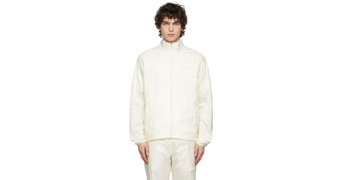 Nike Synthetic Off Nocta Edition Full Zip Track Jacket in White for