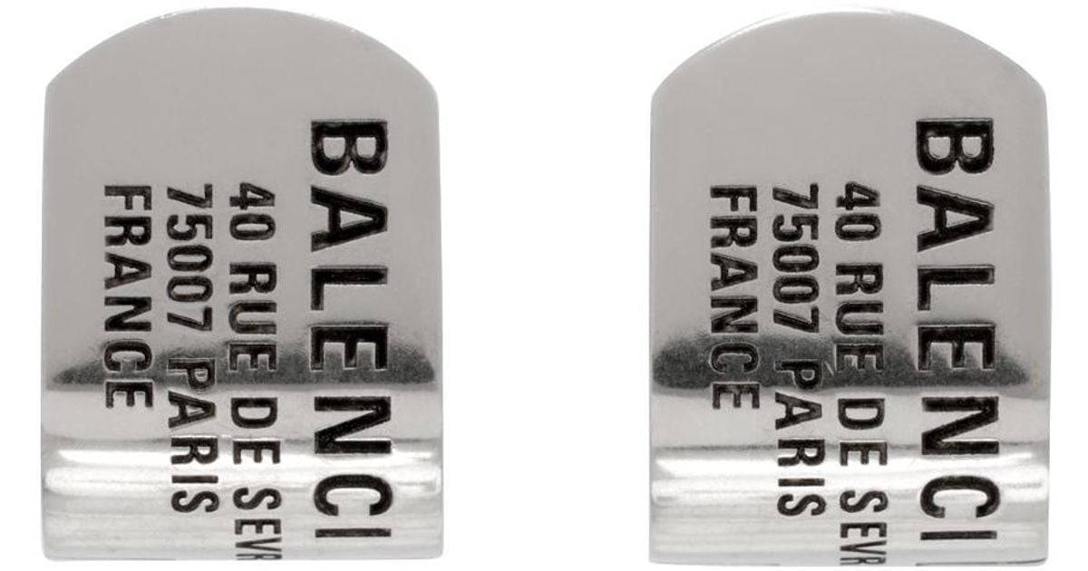 関税込【BALENCIAGA】Tag Stud ピアス Silver/Gold 関税込【BALENCIAGA】Tag Stud ピアス Silver/Gold