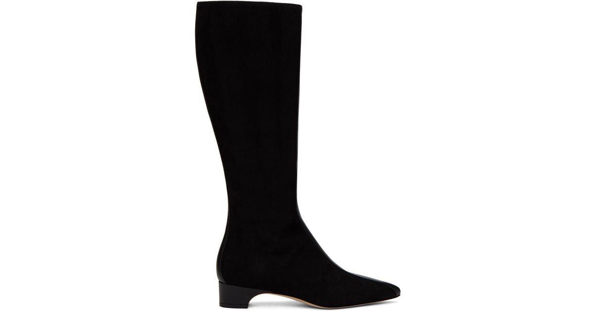 Manolo Blahnik Black Gandulapla Tall Boots | Lyst