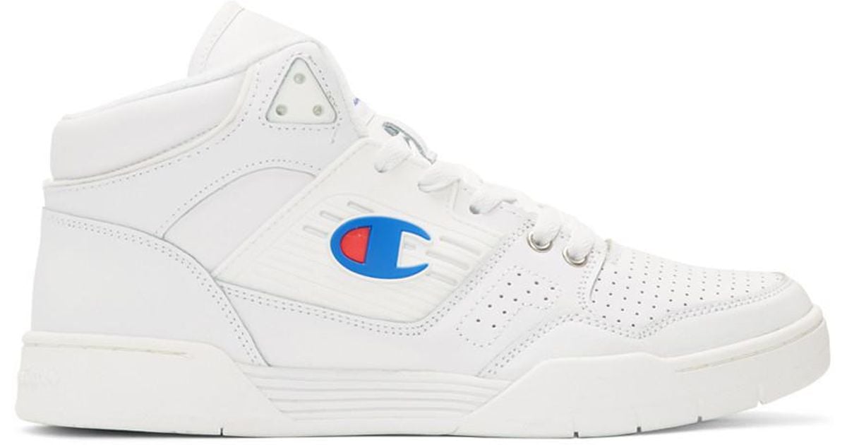 champion white high tops