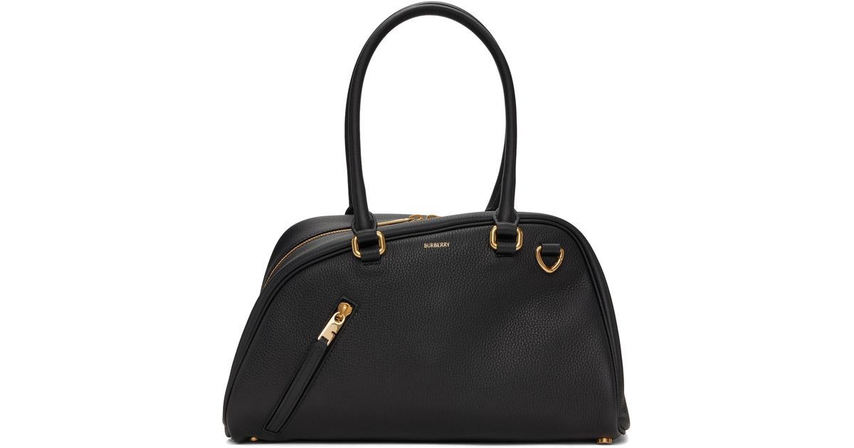 Burberry Small Shield Twin Bowling Bag in Black | Lyst UK