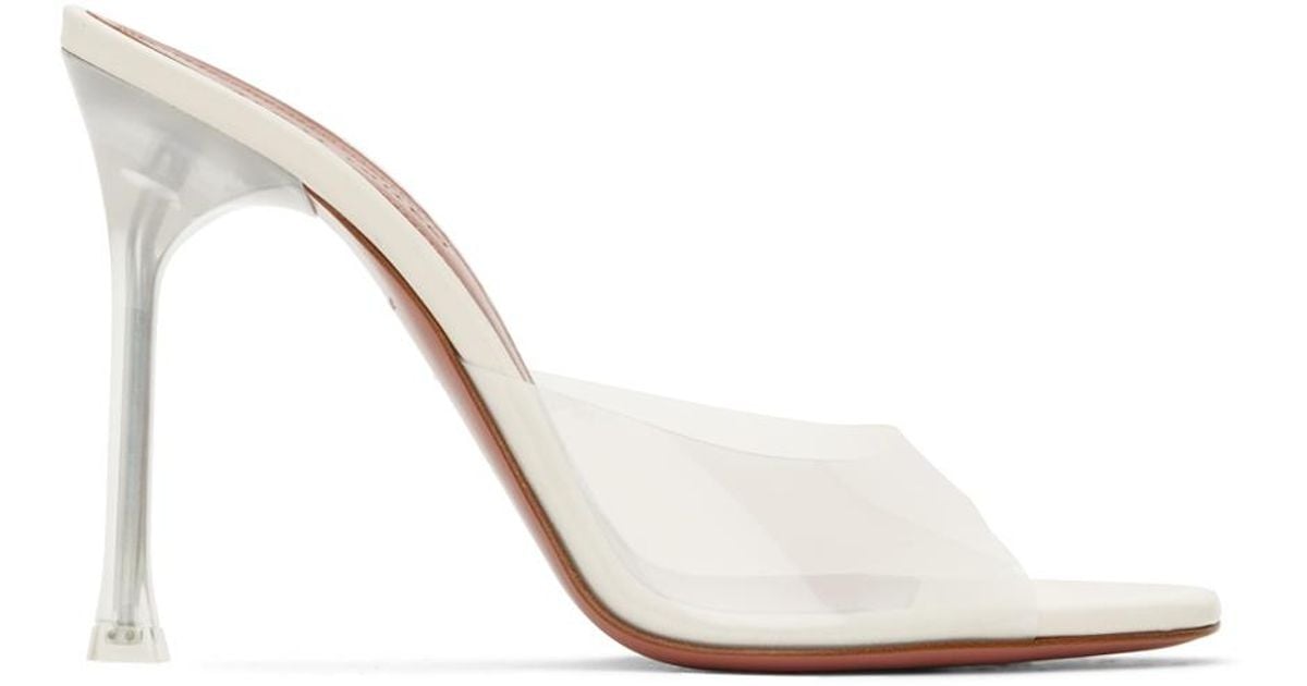 Glass sandals heels clearance