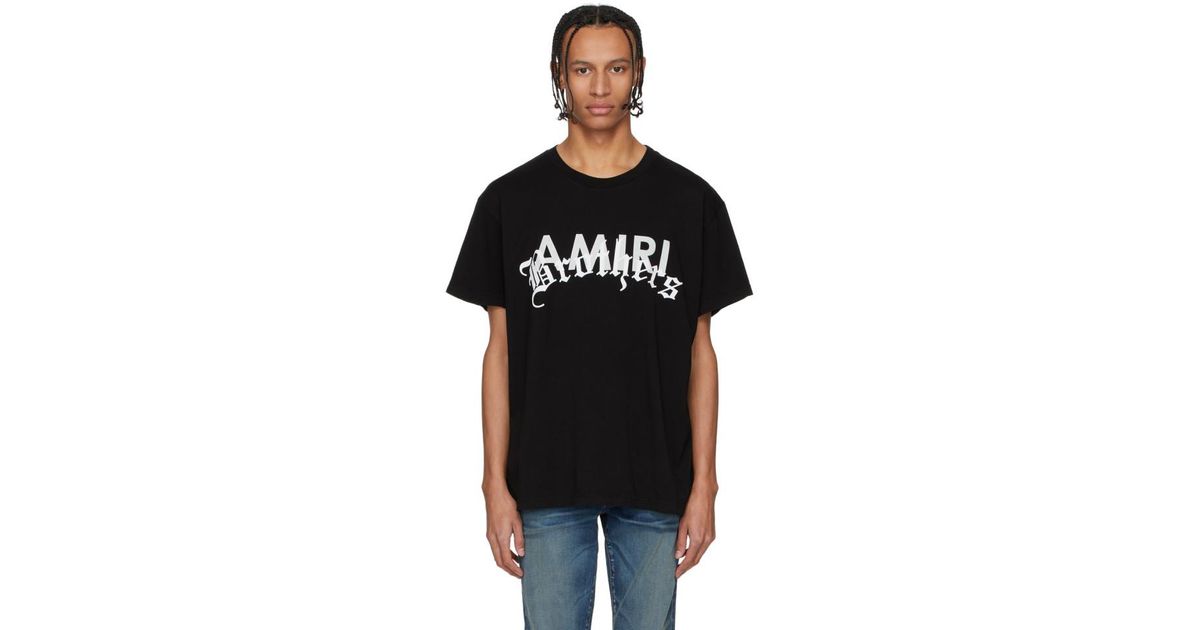 Amiri Cotton Black Brothers T-shirt for 