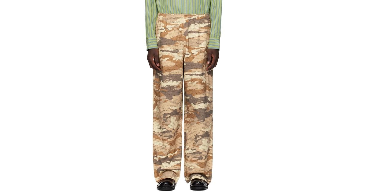 Acne Studios 迷彩ラインストーン スエットパンツ