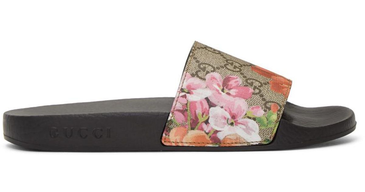 Gucci gg deals blooms slides