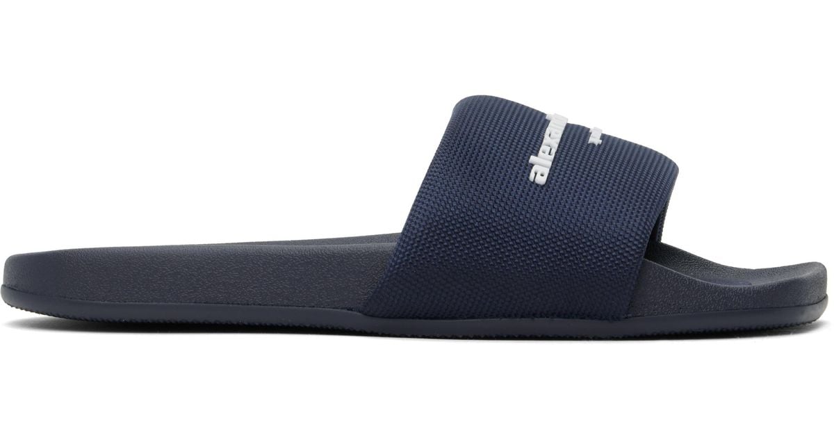 Alexander Wang ☆ネイビー AW プールスライド Alexander Wang ネイビー Aw プールスライド ブラック | Lyst