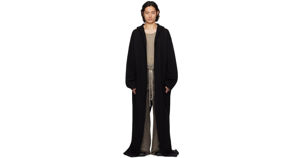 【Rick Owens】 Hollywood Dragging フーディ Black Hollywood Dragging Peter Hoodie by Rick Owens DRKSHDW