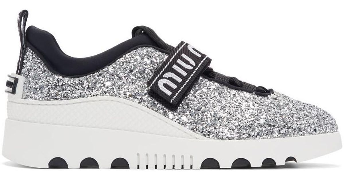 miu miu sparkle sneakers